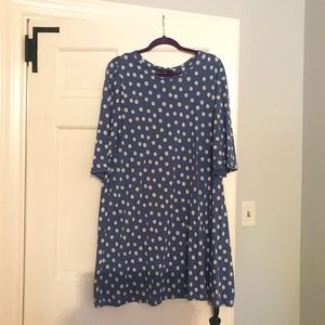 Gudrun Sjödén periwinkle polka dot dress